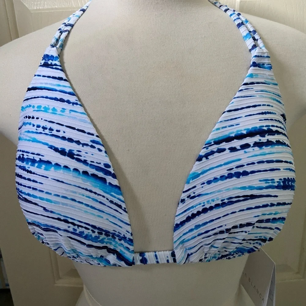La Blanca elemental balance triangle bikini top
